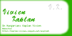 vivien kaplan business card